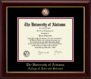 The University of Alabama Tuscaloosa diploma frame - Masterpiece Medallion Diploma Frame in Gallery