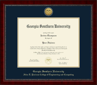 Georgia Southern University diploma frame - Gold Engraved Medallion Diploma Frame in Sutton