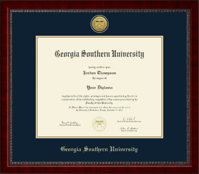 Georgia Southern University diploma frame - Gold Engraved Medallion Diploma Frame in Sutton