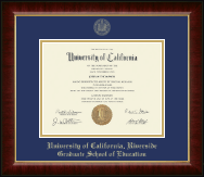 University of California Riverside diploma frame - Gold Embossed Diploma Frame in Murano