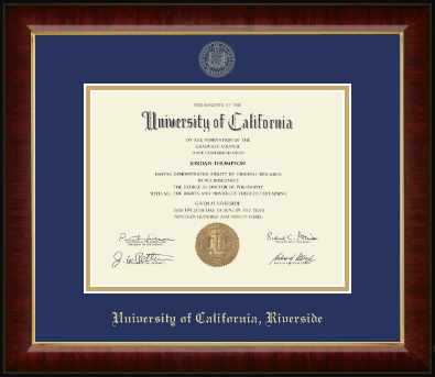University of California Riverside diploma frame - Gold Embossed Diploma Frame in Murano