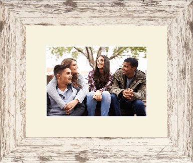 Photo Frames photo frame - Custom Photo Frame in Barnwood White