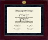 Brazosport College diploma frame - Millennium Gold Engraved Diploma Frame in Cordova