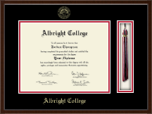 Albright College diploma frame - Tassel & Cord Diploma Frame in Delta