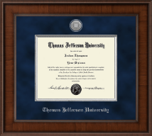 Thomas Jefferson University diploma frame - Presidential Silver Engraved Diploma Frame in Madison