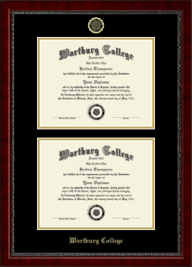 Wartburg College diploma frame - Double Diploma Frame in Sutton