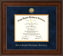 Grand Rapids Theological Seminary Presidential Gold Engraved Diploma Frame in Madison