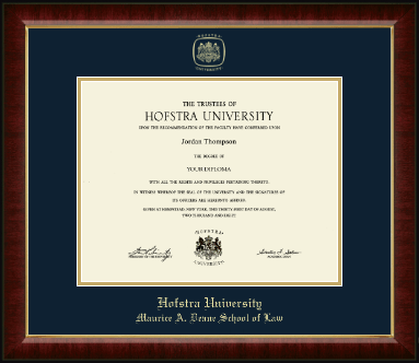 Hofstra University diploma frame - Gold Embossed Diploma Frame in Murano