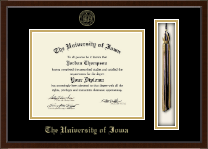 The University of Iowa diploma frame - Tassel & Cord Diploma Frame in Delta