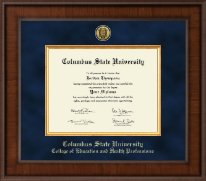 Columbus State University Presidential Gold Engraved Diploma Frame in Madison