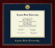 Coppin State University diploma frame - Gold Engraved Medallion Diploma Frame in Sutton