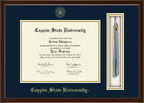 Coppin State University diploma frame - Tassel Edition Diploma Frame in Delta