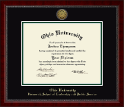Ohio University diploma frame - Gold Engraved Medallion Diploma Frame in Sutton