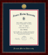 Francis Marion University Gold Engraved Medallion Diploma Frame in Sutton