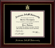 Alabama A&M University Gold Embossed Diploma Frame in Gallery