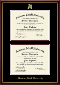 Double Diploma Frame