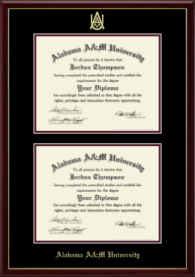 Alabama A&M University diploma frame - Double Diploma Frame in Galleria
