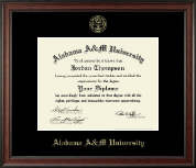 Alabama A&M University Gold Embossed Diploma Frame in Studio