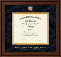 Virginia Tech diploma frame - Presidential Masterpiece Diploma Frame in Madison
