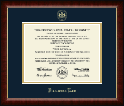 Pennsylvania State University diploma frame - Gold Embossed Diploma Frame in Murano