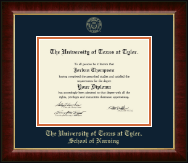 The University of Texas at Tyler diploma frame - Gold Embossed Diploma Frame in Murano
