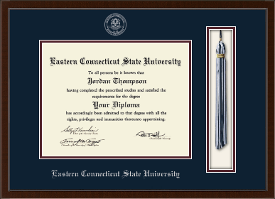 Eastern Connecticut State University diploma frame - Tassel & Cord Diploma Frame in Delta