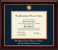 The University of Texas at Tyler diploma frame - Masterpiece Medallion Diploma Frame in Gallery