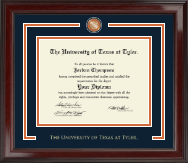 The University of Texas at Tyler diploma frame - Showcase Edition Diploma Frame in Encore