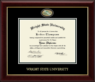 Wright State University Masterpiece Medallion Diploma Frame in Gallery