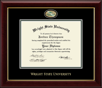 Wright State University diploma frame - Masterpiece Medallion Diploma Frame in Gallery