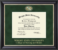 Wright State University diploma frame - Regal Edition Diploma Frame in Noir