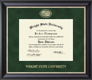 Wright State University Regal Edition Diploma Frame in Noir