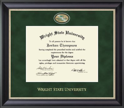 Wright State University diploma frame - Regal Edition Diploma Frame in Noir