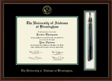 The University of Alabama at Birmingham diploma frame - Tassel & Cord Diploma Frame in Delta