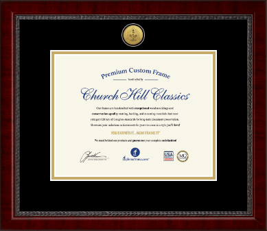 Dentistry Certificate Frames and Gifts certificate frame - Engraved Dental Certificate Frame in Sutton