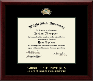 Wright State University diploma frame - Masterpiece Medallion Diploma Frame in Gallery