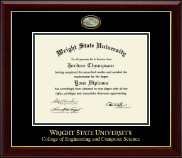 Wright State University diploma frame - Masterpiece Medallion Diploma Frame in Gallery
