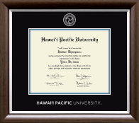Hawaii Pacific University diploma frame - Silver Embossed Diploma Frame in Devonshire