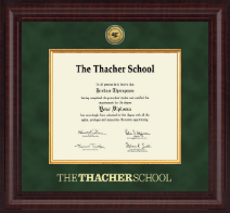 The Thacher School Presidential Gold Engraved Diploma Frame in Premier