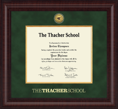 The Thacher School diploma frame - Presidential Gold Engraved Diploma Frame in Premier