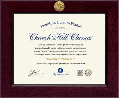 Registered Nurse Certificate Frames and Gifts certificate frame - Century Registered Nurse Certificate Frame in Cordova