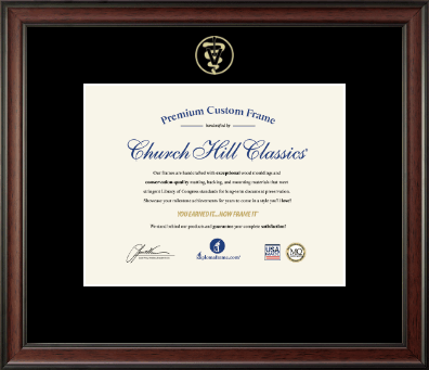 Veterinary Certificate Frames and Gifts certificate frame - Embossed Veterinary Certificate Frame in Studio