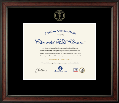 Medical School Certificate Frames and Gifts certificate frame - Embossed Medical Certificate Frame in Studio