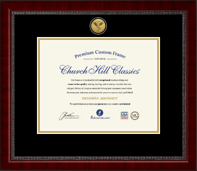 Chiropractic Certificate Frames and Gifts certificate frame - Engraved Chiropractic Certificate Frame in Sutton
