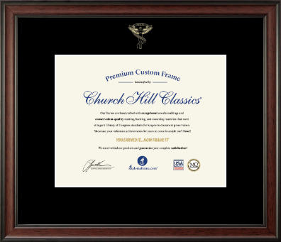 Chiropractic Certificate Frames and Gifts certificate frame - Embossed Chiropractic Certificate Frame in Studio
