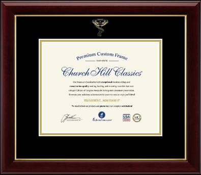 Chiropractic Certificate Frames and Gifts certificate frame - Embossed Chiropractic Certificate Frame in Gallery