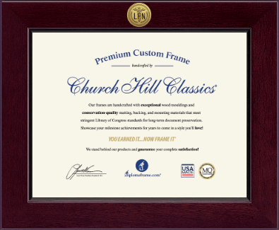 Licensed Practical Nurse Certificate Frame and Gifts certificate frame - Century Licensed Practical Nurse Certificate Frame in Cordova