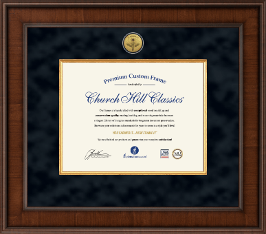 Optometry Certificate Frames and Gifts certificate frame - Presidential Optometry Certificate Frame in Madison