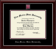 New Mexico State University in Las Cruces Masterpiece Medallion Diploma Frame in Gallery Silver