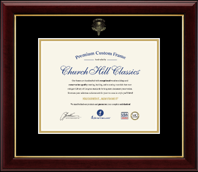 Optometry Certificate Frames and Gifts certificate frame - Embossed Optometry Certificate Frame in Gallery